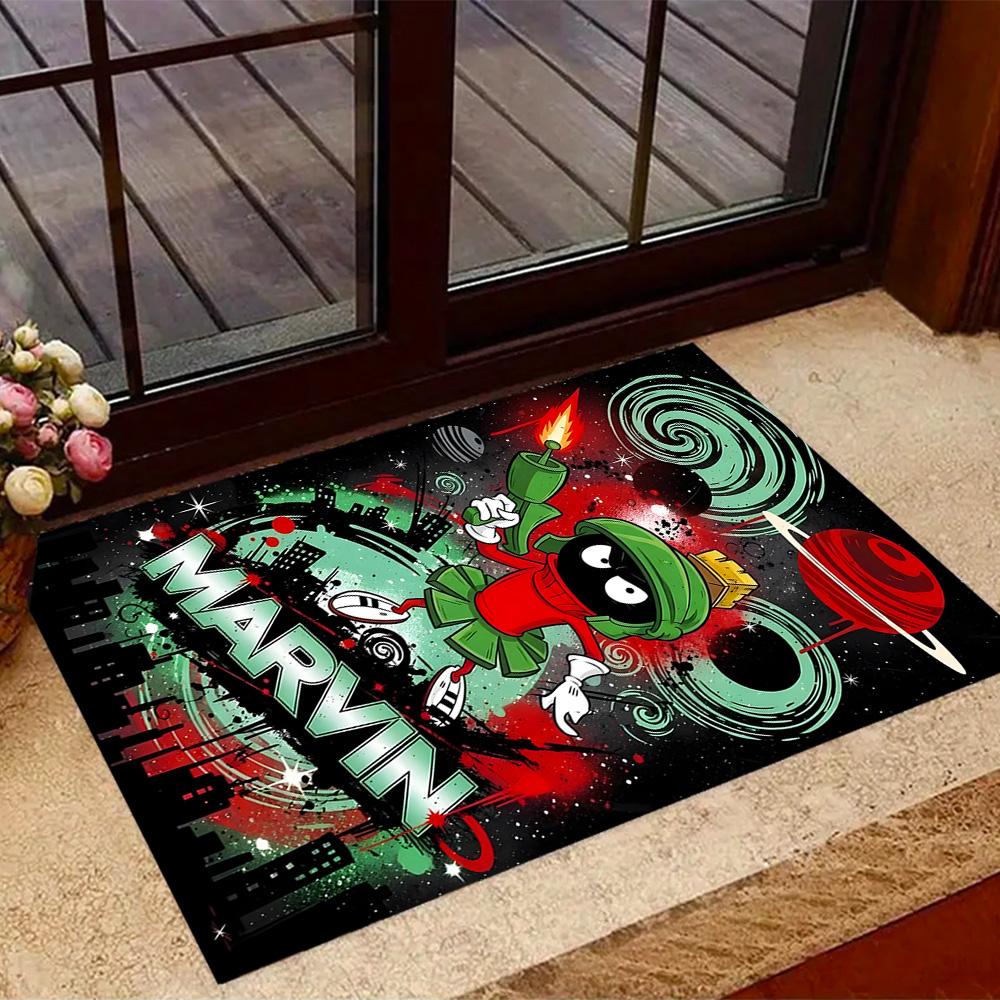 Space Adventure With Friends Themed Anti-Slip Rugs - Polyester Home Decor, Suitable for Bedrooms, Living Rooms, Doorways, Studios, and Decorations