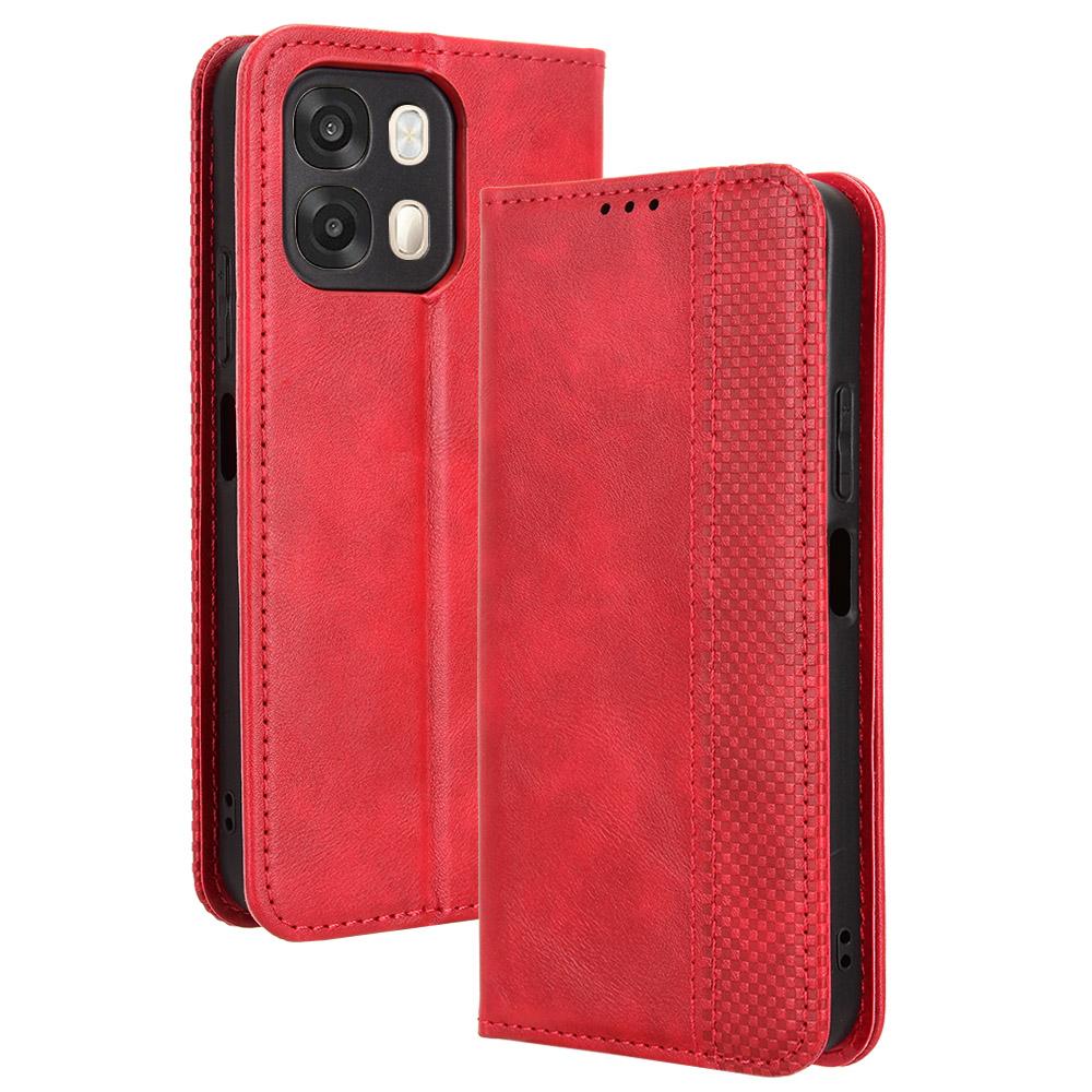 Flip Cover For OPPO A6 / OPPO A6S Leather Case [Flip Vintage Leather] Shockproof Durable Retro Phone Case