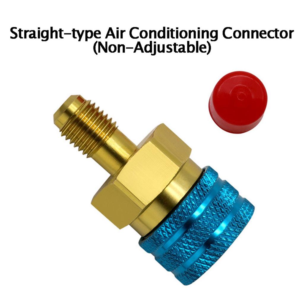 R1234YF Adapter Set High and Low Pressure Quick Connect Coupler Air Conditioner Repair Tool Suitable for Technicians