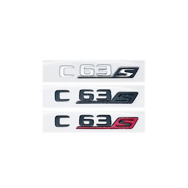 3D ABS Car Rear Trunk Badge Decal Emblem Sticker S Logo For Mercedes A GLA CLA 45 GLE GLC C E 63 S X156 W205 W212 W207 W176