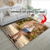 Customize Photos Customize Your photo Floor Rug Office Rug Suitable for Entryway Game Room Foyer Playrooms Anti-slip Rug Office home decor