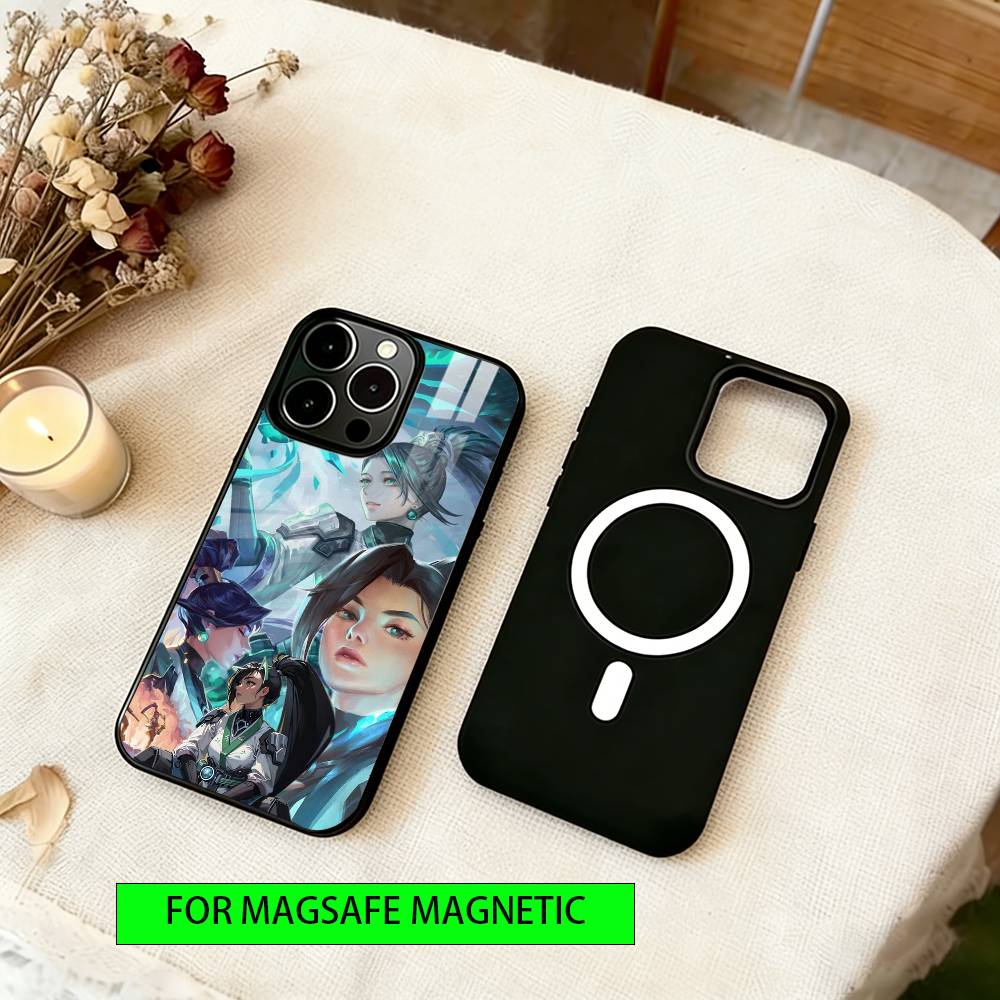 Wei Lingying Valorant Phone Case For iPhone17,16,15,14,13,12,11 Plus,Pro Magnetic For Magsafe Wireless Charging