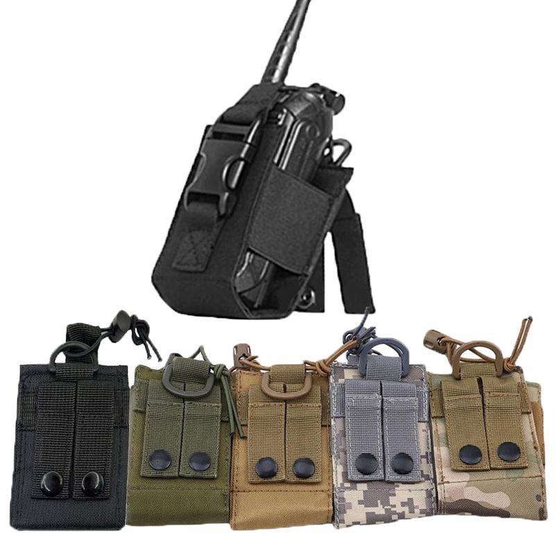 Tactical Radio Pouch Hunting Walkie Talkie Holder Interphone Hanging Bag Outdoor Molle Nylon Magazine Pouch Pocket