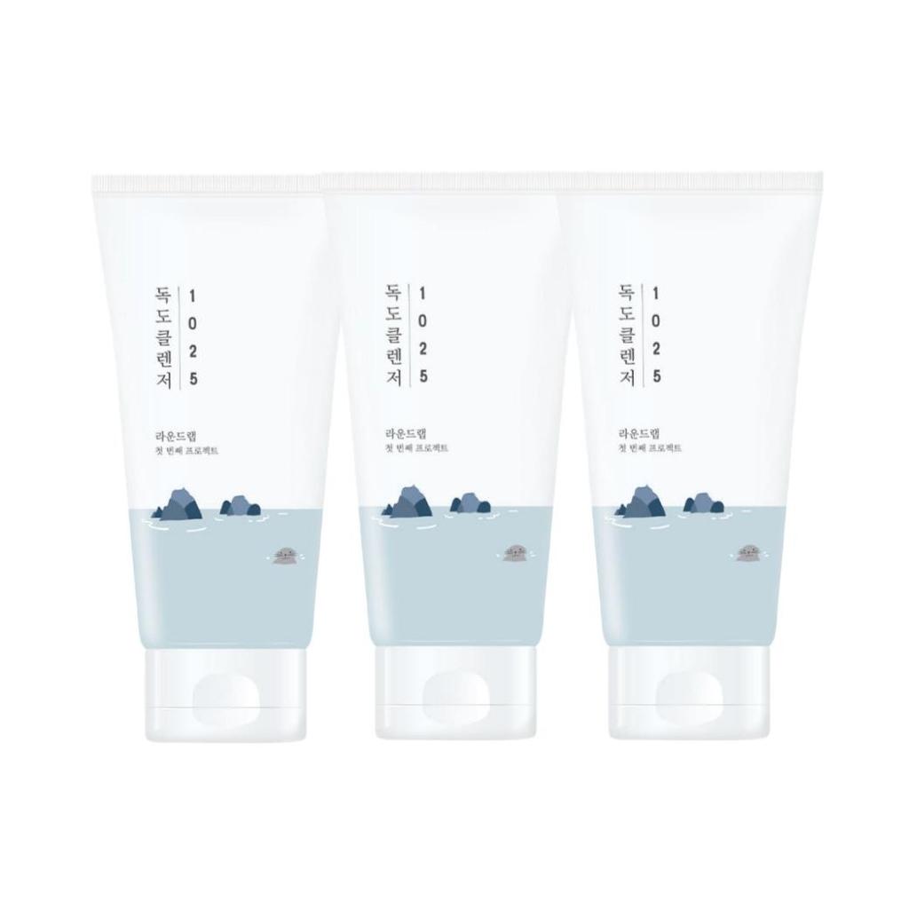 ROUND LAB 1025 Dokdo Cleanser 150ml Set of 3 – Low-pH Hydrating Amino Acid Facial Cleanser Trio