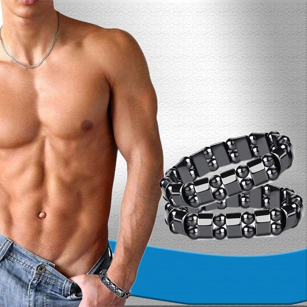 For Women Men Magnetic Therapy Anklet Hematite Anklet Hematite Magnetic Detox Bracelet Bracelet