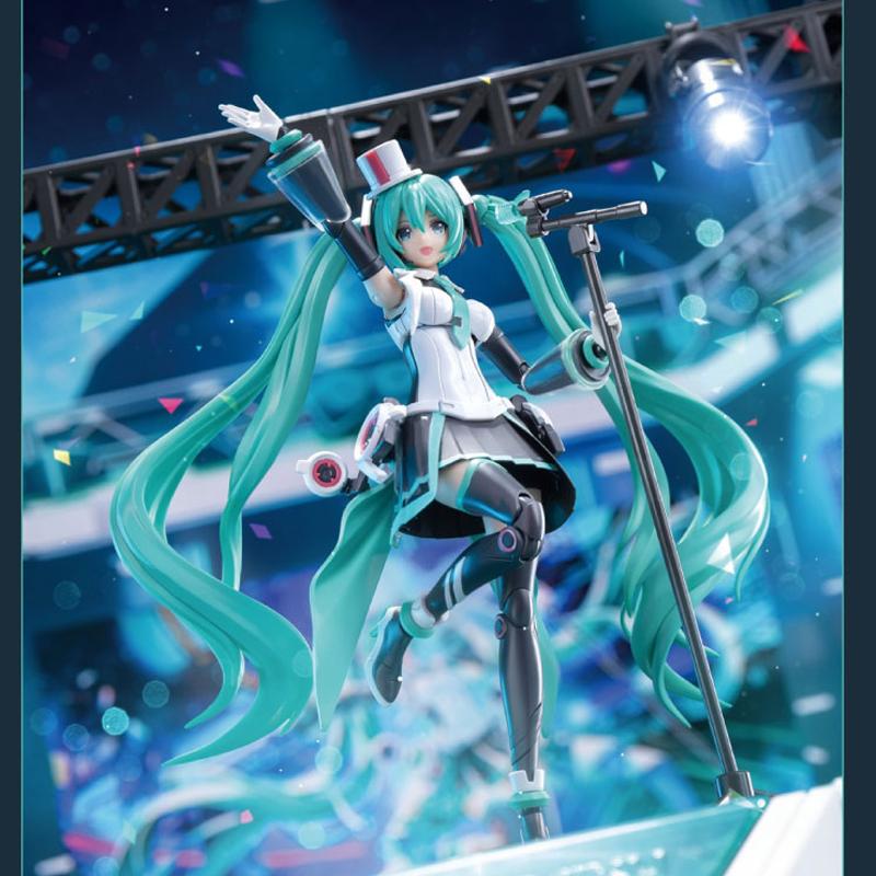 SOSKILL Hatsune Miku Sing for the Future Пластиковый Модельный Набор Светодиодная Сцена Меняющая Цвет С Бонусными Предметами Коллекционная Фигурка
