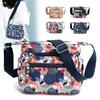 2025 New Fashion Nylon Printed Messenger Bag Large-capacity Multi-layered Flower Shoulder Bag Casual Joker Ladies Crossbody Bag