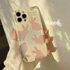 Мультяшный силуэт кролика в виде ракушки для Iphone 11 12 Promax 14 Pro Max Plus 13promax Мягкий силиконовый лазерный чехол для телефона с милым кроликом