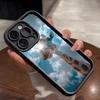 Милый Чехол для Телефона с Жирафом Для IPhone 17 Pro Max 15 Pro 16 14 Plus 12 13 Mini 11 Pro Ударопрочный Мягкий Чехол