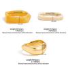 Ingemark 3 Styles Hip Hop Irregular Stacking Resin Thick Bangles for Women New Trend Charm Wide Arm Bracelet Couple Jewelry Gift