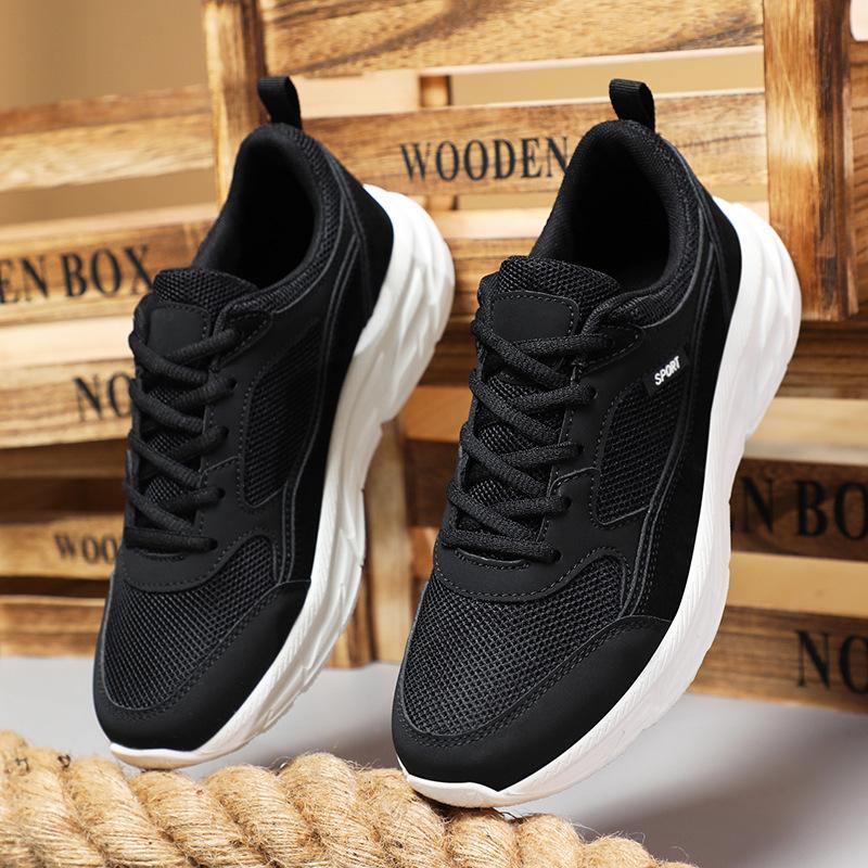 Летняя сетчатая обувь мужская обувь полая дышащая большого размера легкая мужская повседневная спортивная сетчатая обувь для бега