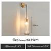 Nordic  creative living room Crystal wall lamp fashion modern minimalist model bedside copper wall lamp bedroom Corridor