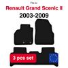 Basic Velour Floor Mats For Renault Scenic Ii Minivan (2003-2009)