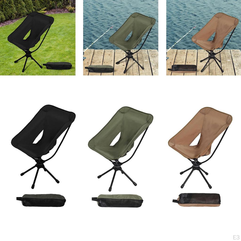 Складной стул для кемпинга, уличный табурет Moon Anti Slip с сумкой для хранения, портативный пляжный