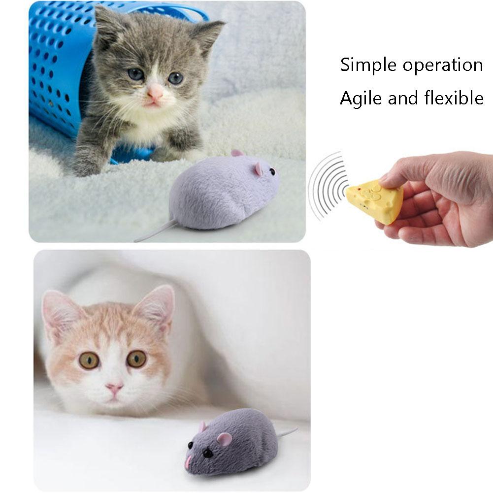 Беспроводной электронный пульт дистанционного управления, плюшевая игрушка в виде крысы, мыши, интерактивные игрушки для кошек *Z