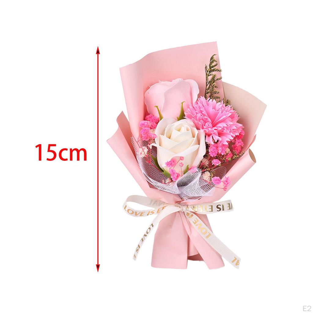 Мини-букет цветов из мыла, искусственный цветок для ванны, подарок на День Святого Валентина, цветочная композиция для