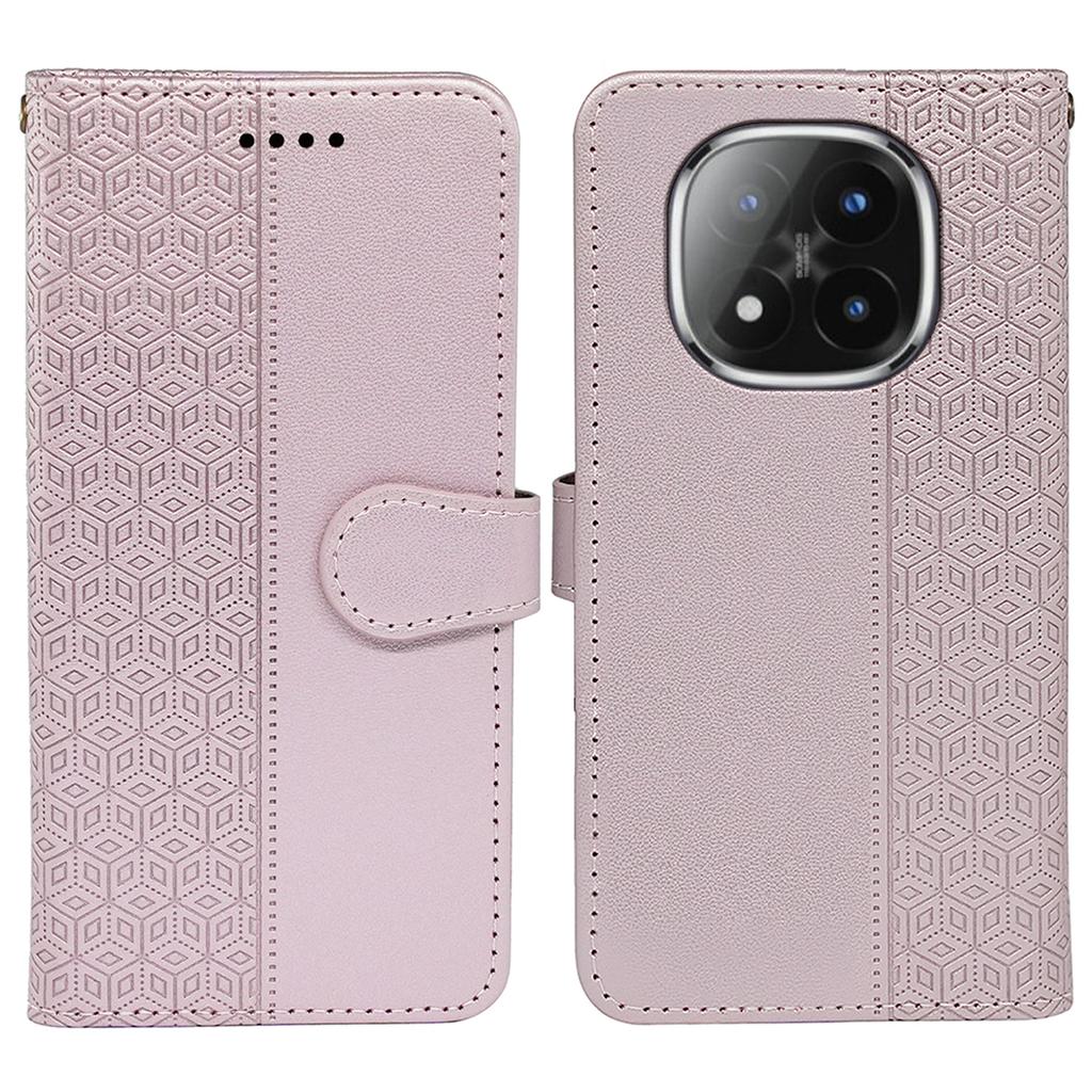 Для Xiaomi Poco M8 Pro 5G/Redmi Note 15 Pro+ 5G (Глобальный) Кожаный чехол-книжка с тиснением