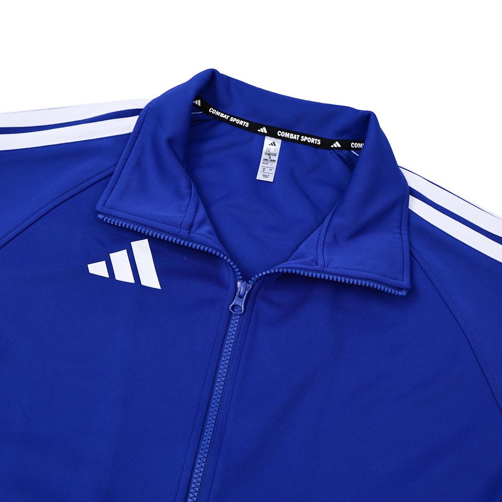 Men's Adidas 3-Stripes Jackets Unisex Royal Blue/White Stand Collar Thin