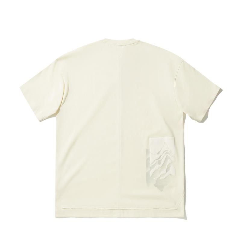 Коллаборация Li Ning X Джеки Чан Серия Кунг-фу Однотонная Дышащая Универсальная Повседневная Футболка с Коротким Рукавом Мужские Топы Бумажно-белый AHSVD23-2