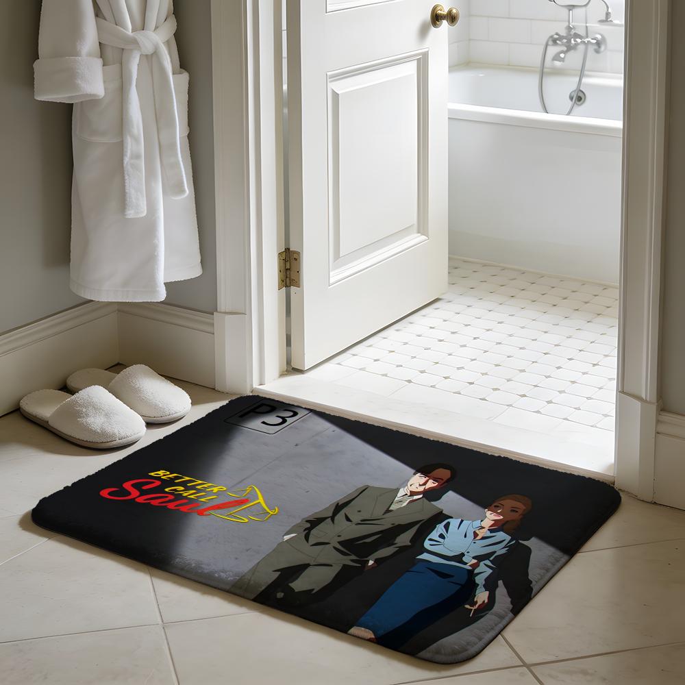 BBetter Call Saul Various Floor Mat Soft Flannel Absorbent Mat Non-Slip Rug Home Bedroom Bathroom