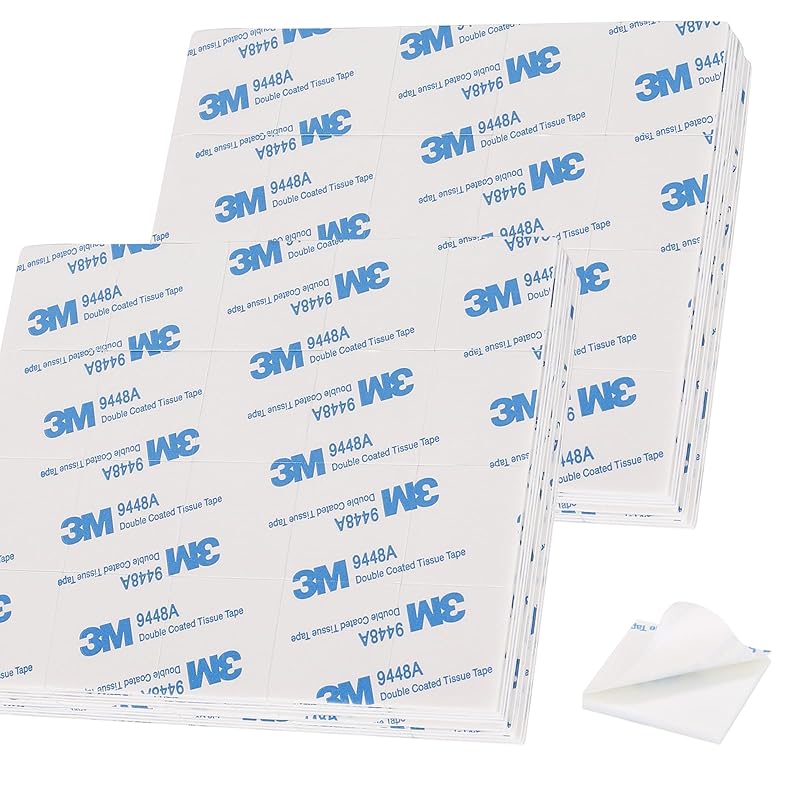 100Pcs 3m Round Double Sided Tape Heavy Duty Mounting Foam Tape,25 × 25mm Strong Adhesive Pads,Suitable for Photo Album Walls, Office Decor