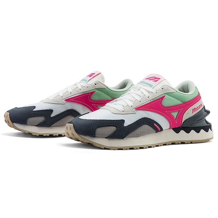 Mizuno LG 70s Унисекс Серый Синий Красный Низкие Беговые Кроссовки Винтажные Спортивные Кроссовки D1GH213004
