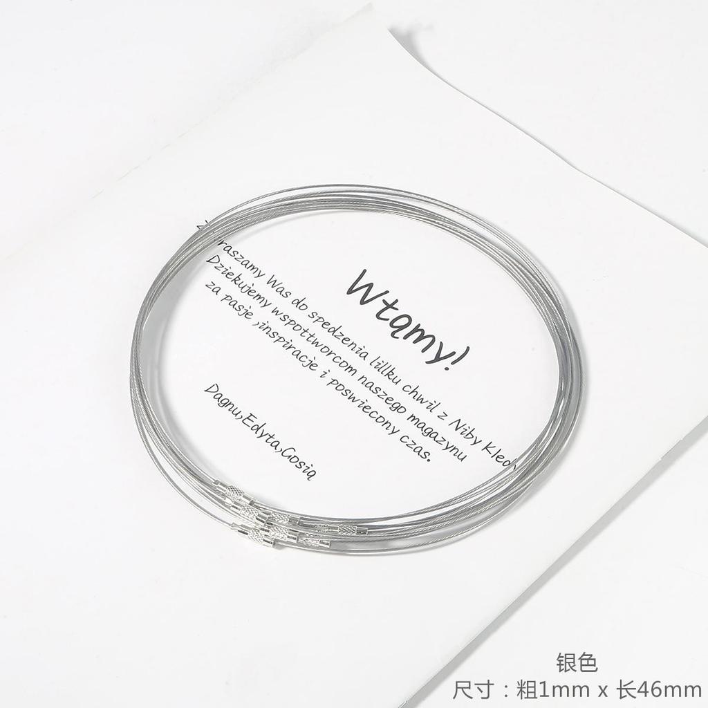 10pcs/pack Wire Collar Handmade DIY Necklace Lanyard Bracelet Ring Accessories