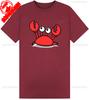 Cartoon Crab T-ShirtUnisex Unisex Top Mens Funny Graphic Tshirts Regular Short Sleeve Casual Style Summer Cotton Tee Tops