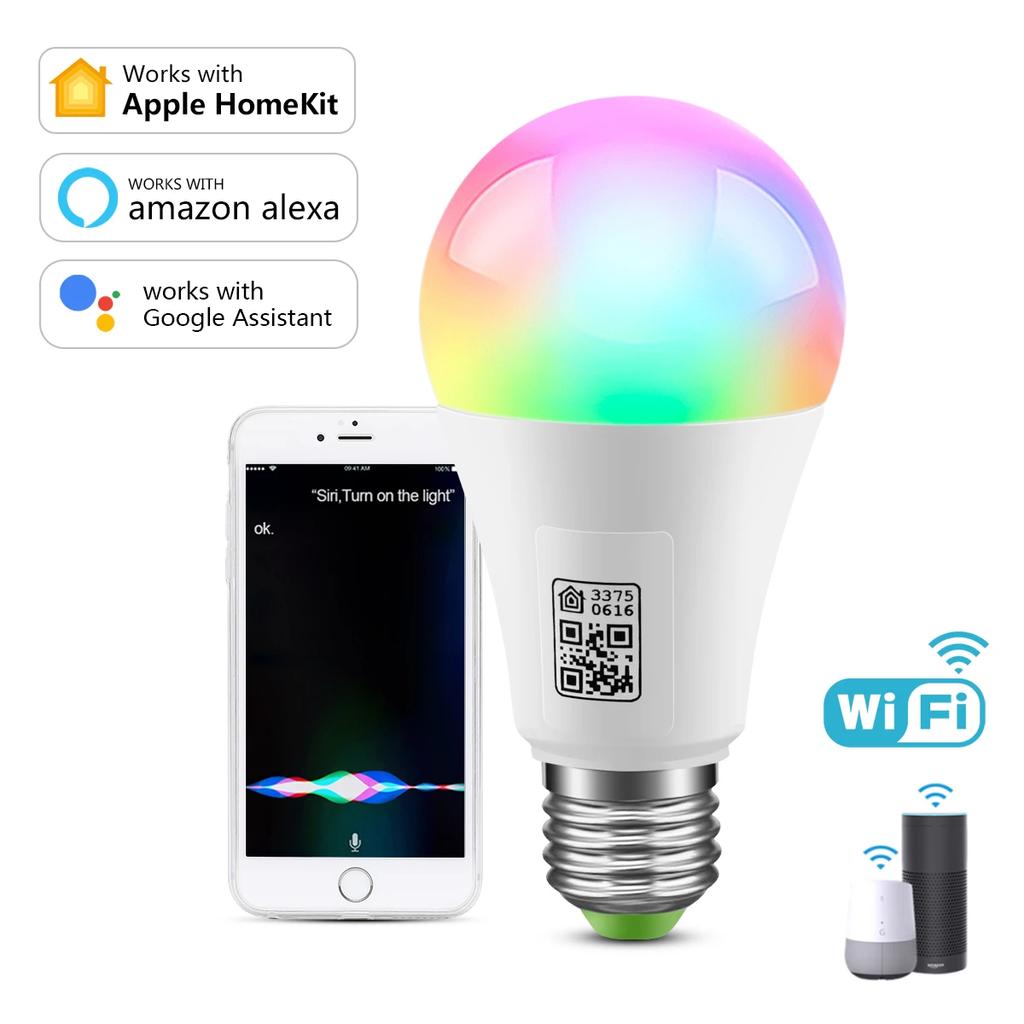 Apple Homekit App LED WIFI Smart Light Bulb Lamp Siri Voice Control LED Bulbs 16 Million Full Colors Smart Home Lighting For IOS