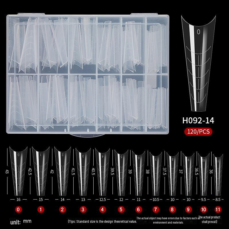 Набор для наращивания ногтей многоразового использования из 120 предметов: Клей, формы и хрустальные гвозди