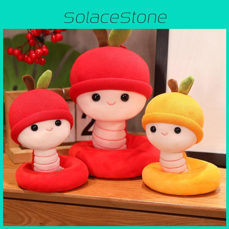 Chinese Year New Zodiac Snake Plush Toy Mascot Stuffed Doll Holiday Gift Decor