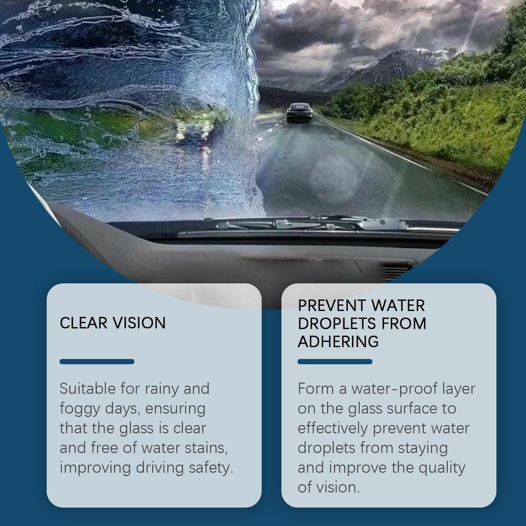 Rayhong automobile glass anti-fog and rainproof agent, windshield cleaning, defogging, waterproof spray, glass coating care agent 60ml
