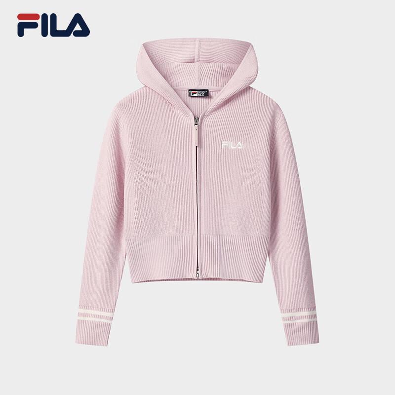 Fila Женский повседневный вязаный кардиган с капюшоном на молнии