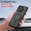 Case for POCO F7 Ultra Magsafe Magnetic Shockproof Matte Phone Cover for POCO F7 Pro Wireless Charging Hard Bumper Cases