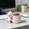 Милые Подарки с Кошками для Женщин 3D Печатный Горшок, Цветочный Горшок Китти, Декоративная Современная Ваза Горшок для Растений Суккуленты Кактусы, Декор для Дома Офиса Стола