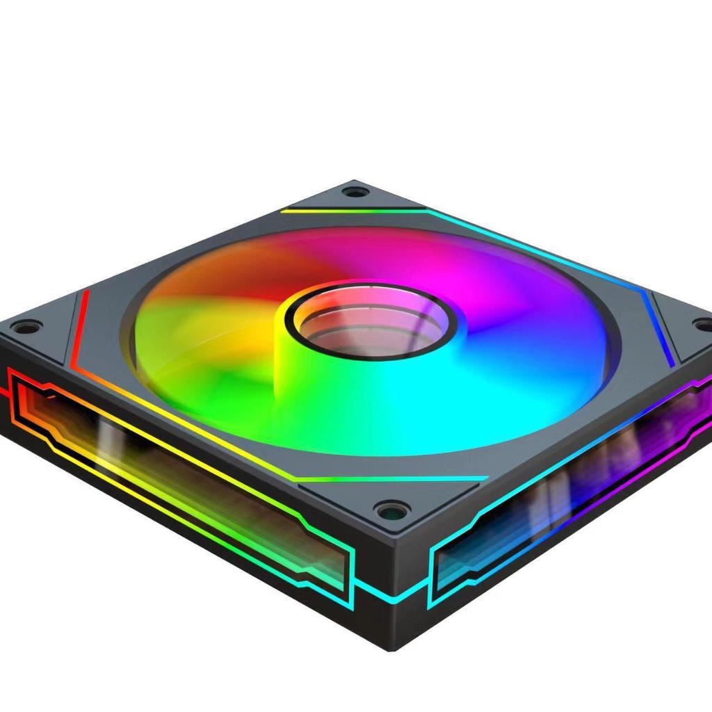 Prism 6Pro 3-Mirror ARGB Fan: 5V 3-Pin, Sync Control, Silent Operation, Colorful LED, Desktop PC Chassis