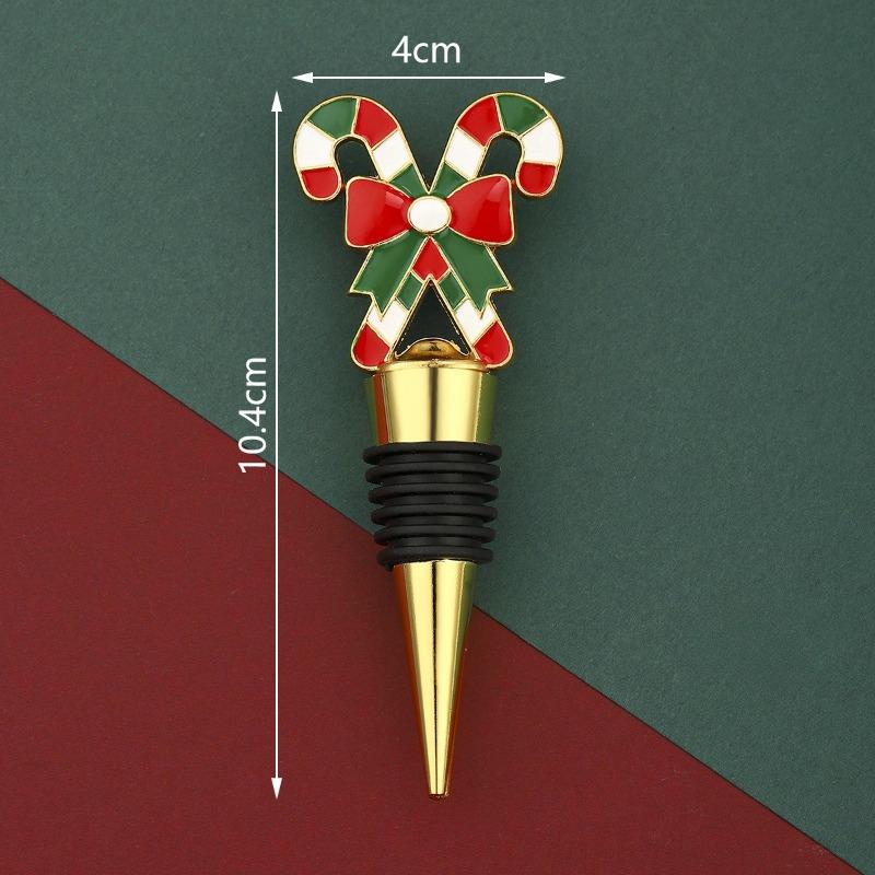 Christmas Crutch Red Wine Stopper Food-grade Wine Preservation Sealed Wine Bottle Stopper Christmas