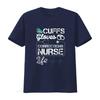 Cuffs Gloves Corrections Nurse Life T Shirt vintage Washed fashion Versatile Soft graphic Slightly Top For Everyday Wear