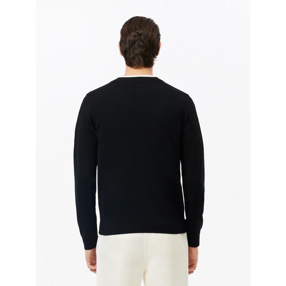 Lacoste Мужской кардиган из мериносовой шерсти с V-образным вырезом Ah5665 54n 031 q2nAh5665 54n031