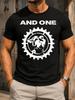 And One Industrial Gear With Monochrome Huunisex Silhouettes Graphic Featuring A Bold Illustration And Unisex All TShirt