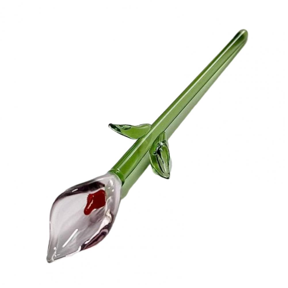 Стеклянные цветочные украшения Мини-стеклянные цветы Стеклянная фигурка каллы ручной работы Мини-цветочное украшение ручной выдувки для дома