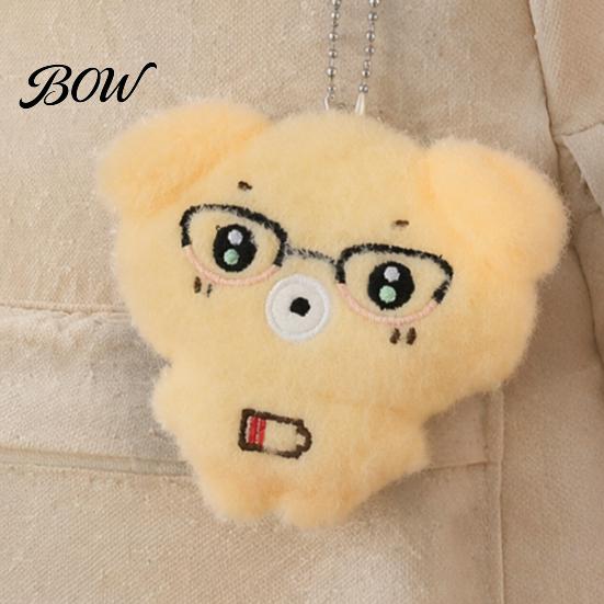 Dog Keychain Pendant Animal Plush Toy with Ball Chain, Cartoon Cat Backpack Accessory Pendant, Stuffed Charm for and Handbags Key Ring