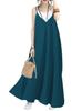 Summer Cami Very Long Dress with Adjustable Shoulder Maternity [Ressh.N] Women's Dress, Lightweight, Straps, A-Line Flare, (JP, Alphabet, M, Standard,