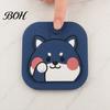 Cartoon Dog Floor Drain Cover Cover, Silicone Shower Tub Stopper with Drainage Lid Holes, Sewer Anti-Odor Deodorizing Mat for Bathroom Kitchen Laundry
