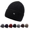 Letter Wool Hat for Men Autumn Winter Outdoor Warm Knitted Hat