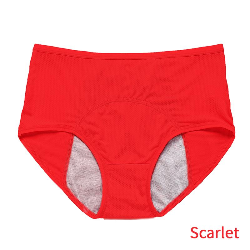 1/4 шт., большой размер, сетчатые дышащие трусы до и после менструации, герметичные трусы со средней и высокой талией для женщин, трусы