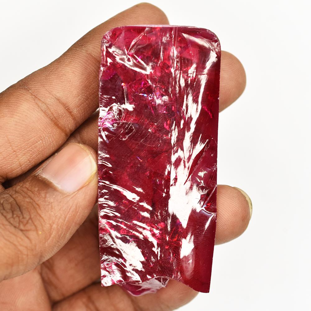 Natural Red Ruby Loose Gemstone 438 ct Uncut Rough Jewelry Making Stone for Gemstone Collections