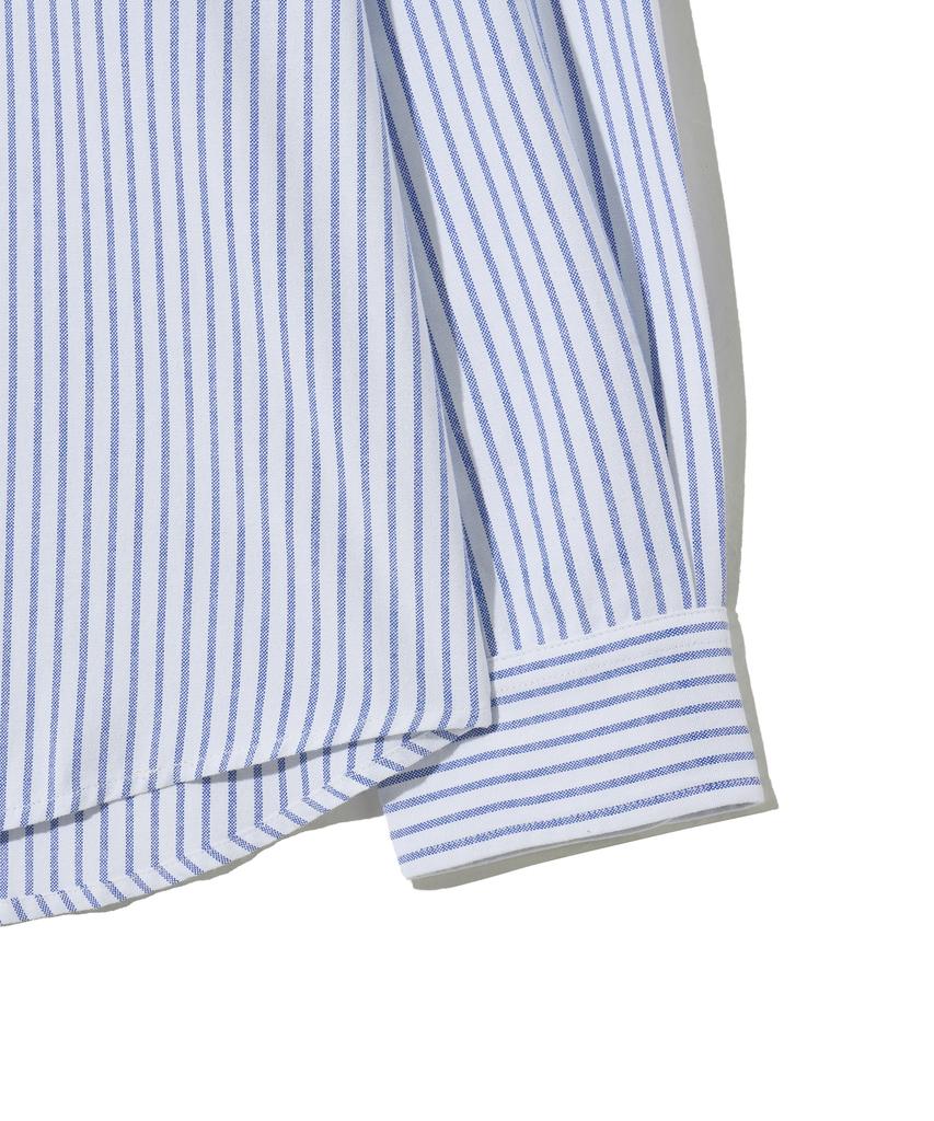 YALE 100% Cotton Oversized Oxford Shirt_Stripe