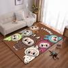 Colorful cartoon "Labubu" animal design rug. Non-slip rug suitable for living room and bedroom sofas sofas.