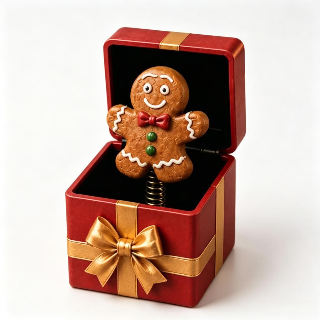Christmas Magic Pop-Up Gift Box, Surprise Explosion Box for Holiday Gift, Red, 1 Pack